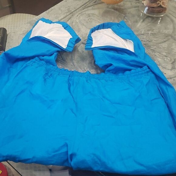 blue vintage MENS wind pants 32 - Picture 4 of 6